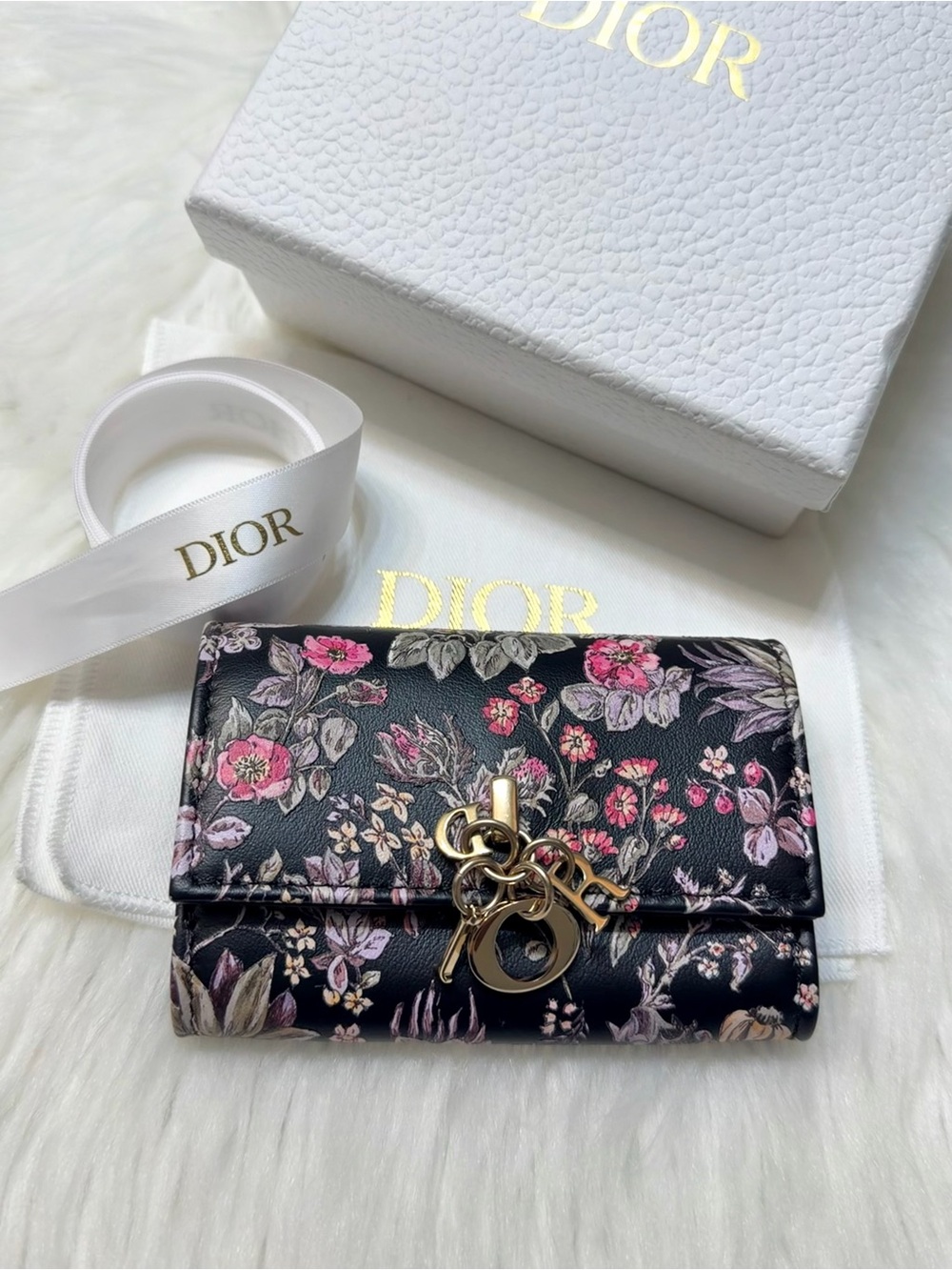 NEW✨Christian Dior Millefiori Miss Dior Glycine Card Wallet
